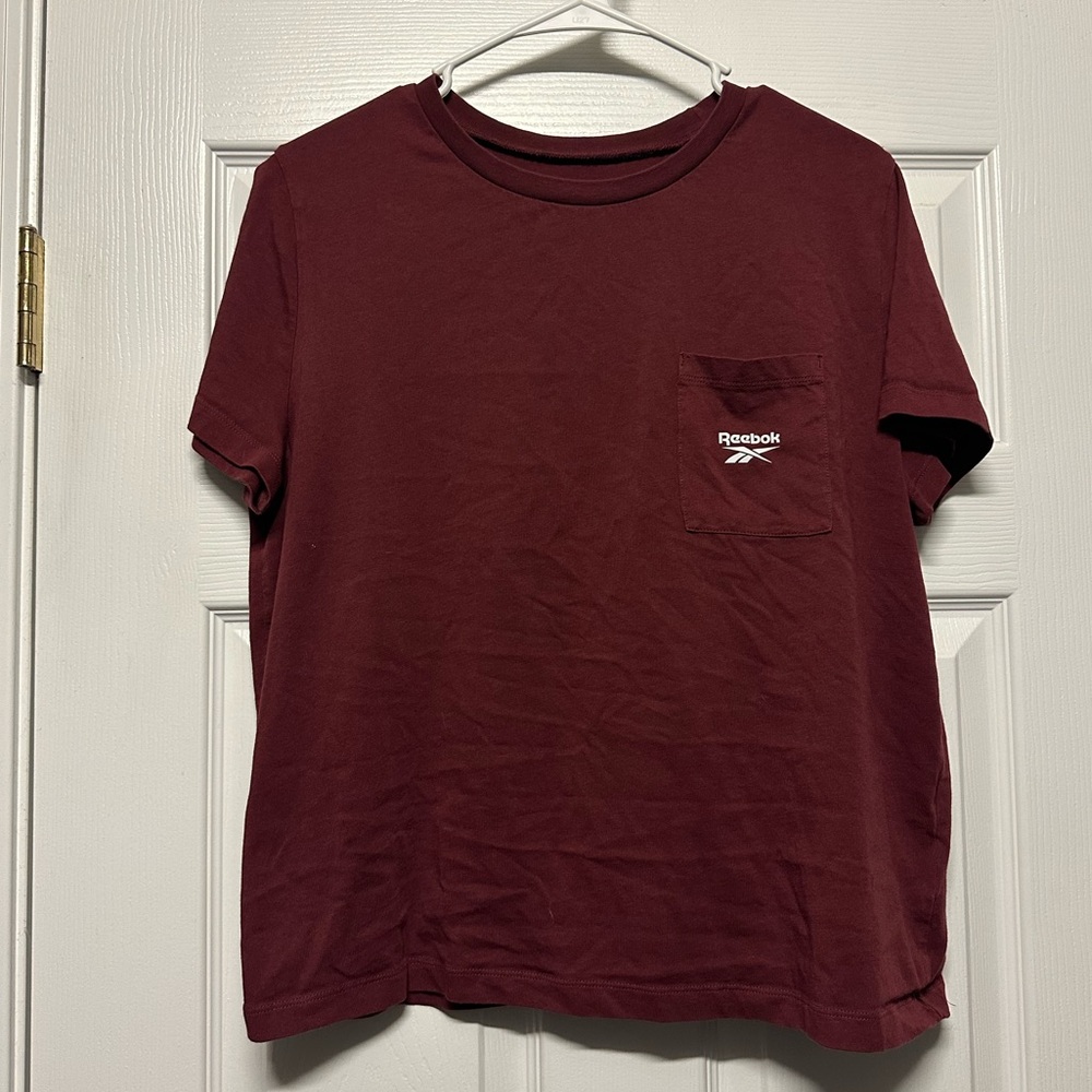 Reebok Burgundy Tee with Pocket